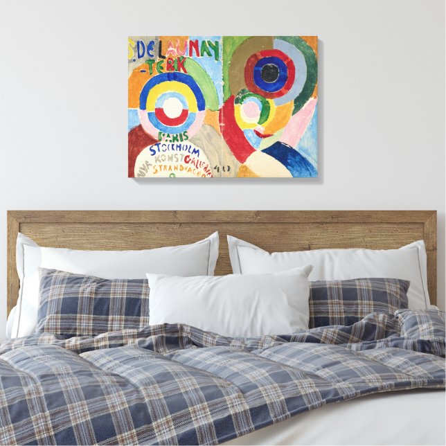 Self Portrait Cover | Sonia Delaunay-Terk | Canvas Print (Insitu(Bedroom))
