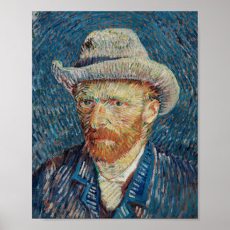 Self portrait de Van Gogh Poster