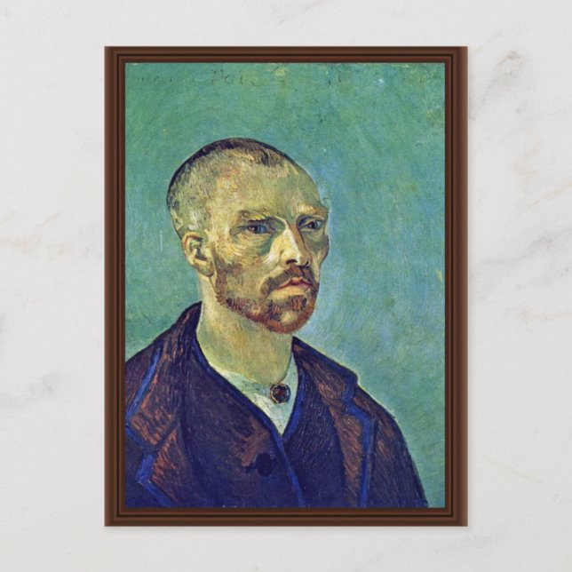 Self-Portrait Dedicated To Paul Gauguin)  By Vince Postcard (Front)