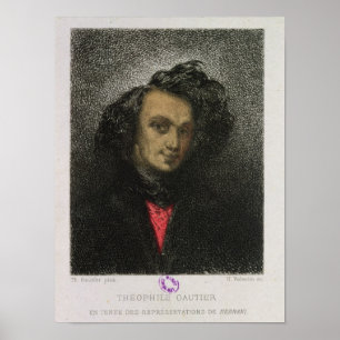 Self portrait, dressed for 'Hernani' Poster