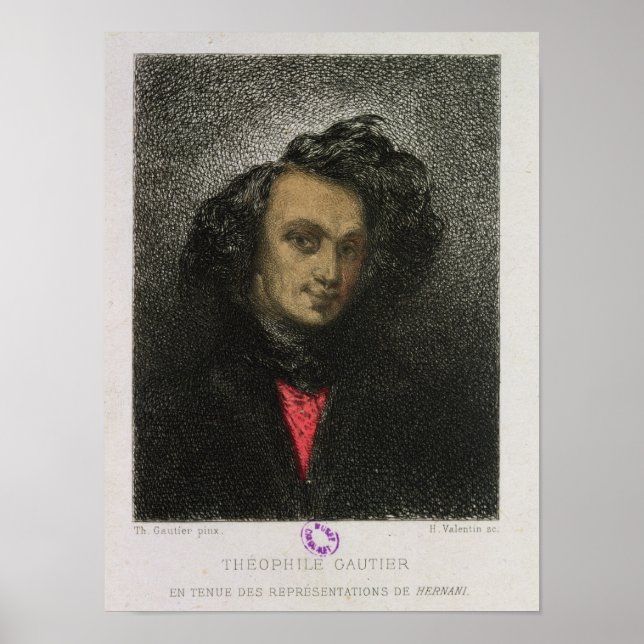 Self portrait, dressed for 'Hernani' Poster (Front)