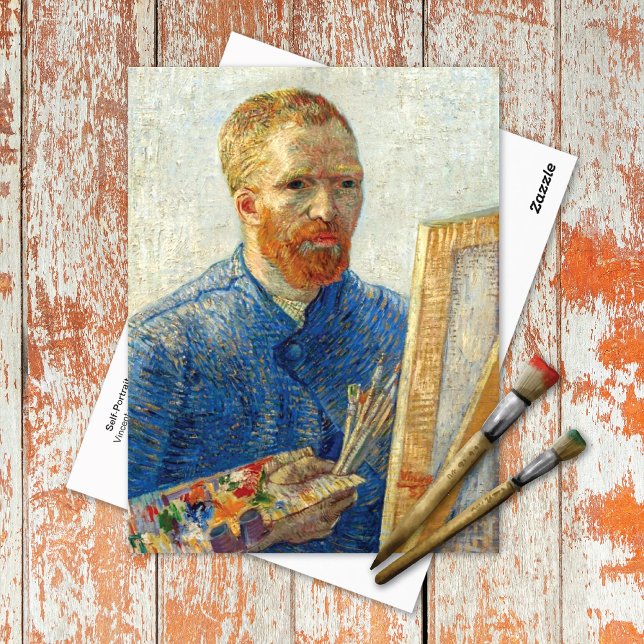 Self-Portrait Easel Vincent van Gogh Postcard (Creator Uploaded)