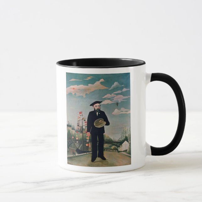 Self Portrait, from L'ile Saint-Louis, 1890 Mug (Right)