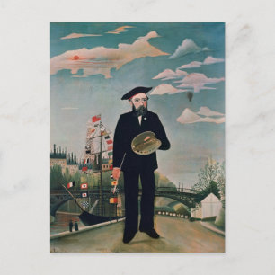Self Portrait, from L'ile Saint-Louis, 1890 Postcard
