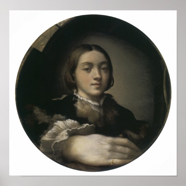 Self-Portrait in a Convex Mirror, 1524 Poster (Front)