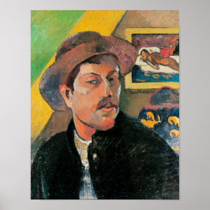 Self Portrait in a Hat, 1893-94 Poster