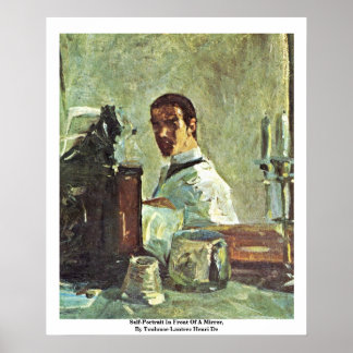 Self-Portrait In Front Of A Mirror Poster
