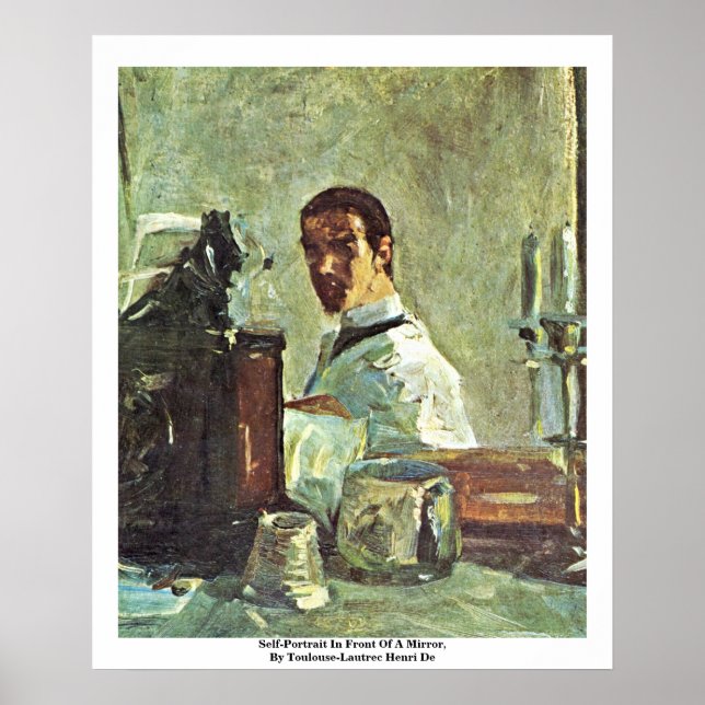 Self-Portrait In Front Of A Mirror Poster (Front)