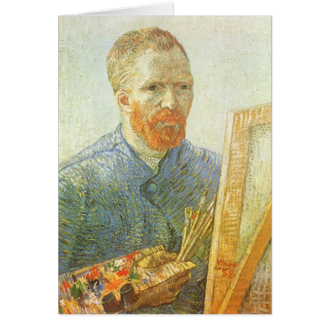Self Portrait in Front of Easel, Vincent van Gogh (Front)