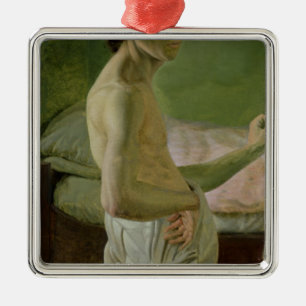 Self Portrait in front of the Easel, c.1828 Metal Tree Decoration