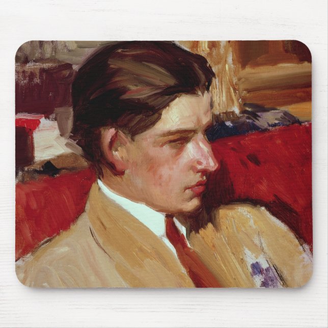 Self portrait in profile mouse mat (Front)