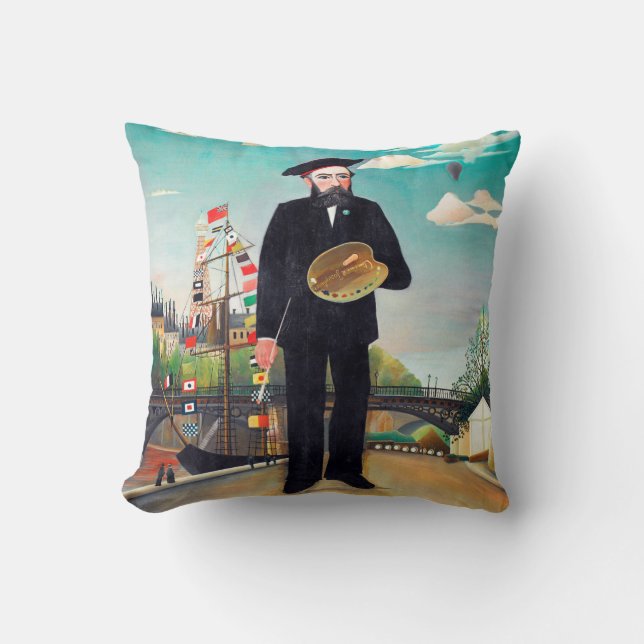 Self Portrait, Landscape, Rousseau Cushion (Front)