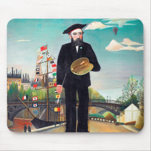 Self Portrait, Landscape, Rousseau Mouse Mat