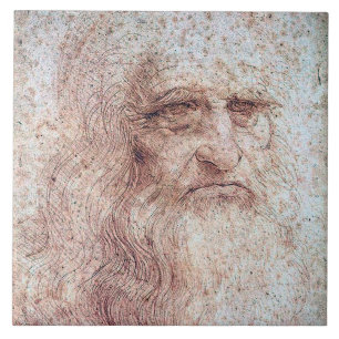 Self Portrait, Leonardo da Vinci Tile