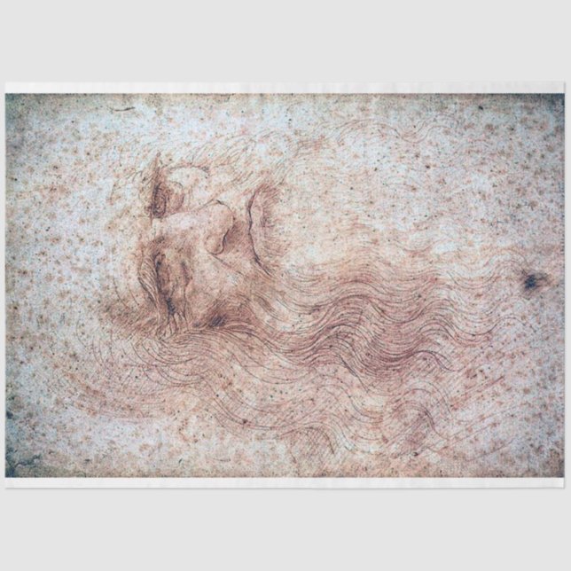 Self Portrait, Leonardo da Vinci Tissue Paper (Front)