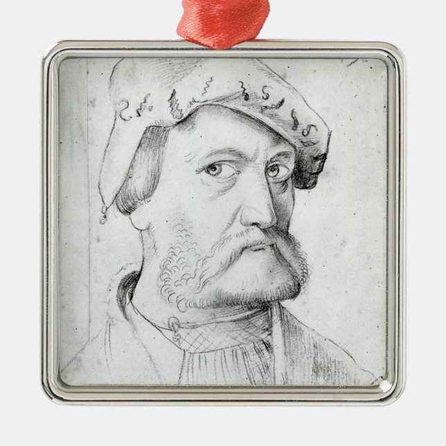 Self Portrait Metal Tree Decoration (Front)