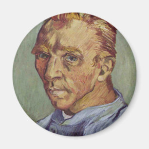 Self-portrait of a Beardless Van Gogh, by Van Gogh Magnet