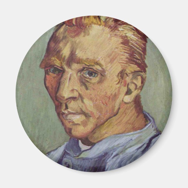 Self-portrait of a Beardless Van Gogh, by Van Gogh Magnet (Front)