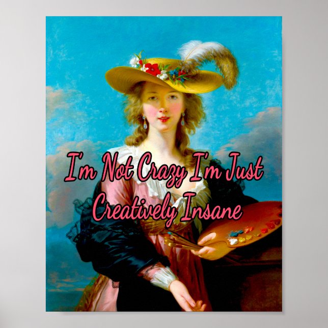 Self Portrait of Elisabeth Louise Vigee Le Brun   Poster (Front)