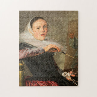 Self-Portrait of Judith Leyster Female Artist Jigsaw Puzzle