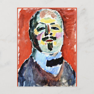 Self-Portrait, painting by Alexi Jawlensky, 1905 Postcard