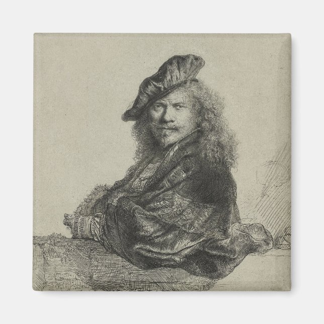 Self-Portrait-Rembrandt Harmenszoon van Rijn Magnet (Front)