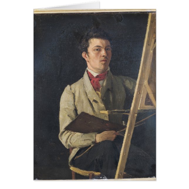 Self Portrait, Sitting next to an Easel, 1825 (Front)