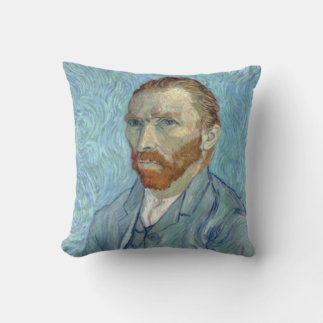 Self-Portrait, Vincent van Gogh, 1889 Cushion (Front)