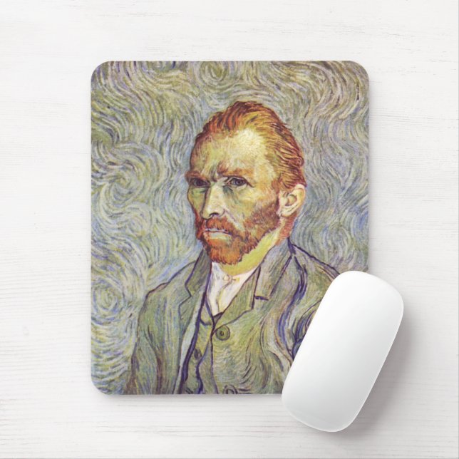   Self-portrait Vincent Willem van Gogh      Mouse Mat (With Mouse)
