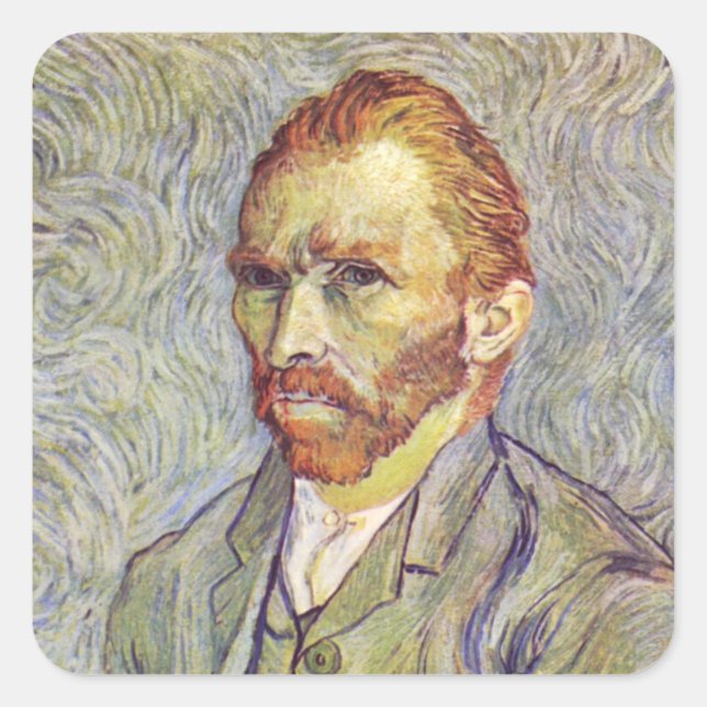   Self-portrait Vincent Willem van Gogh   Square Sticker (Front)