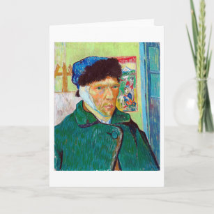 Self-Portrait With a Bandaged Ear, Van Gogh Card