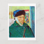 Self-Portrait With a Bandaged Ear, Van Gogh Postcard<br><div class="desc">Vincent Willem van Gogh (30 March 1853 – 29 July 1890) was a Dutch post-impressionist painter who is among the most famous and influential figures in the history of Western art. In just over a decade, he created about 2, 100 artworks, including around 860 oil paintings, most of which date...</div>