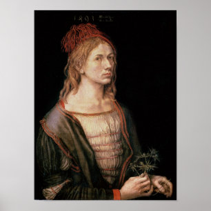 Self Portrait with a Thistle, 1493 Poster