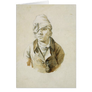 Self Portrait with Cap and Eye Patch