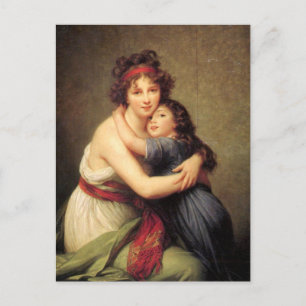 Self-Portrait With Daughter by Elisabeth Le Brun P Postcard