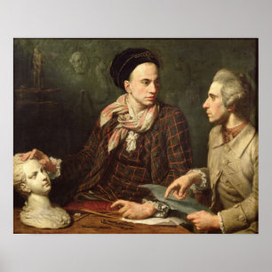 Self Portrait with Dominique Herment 1769 Poster