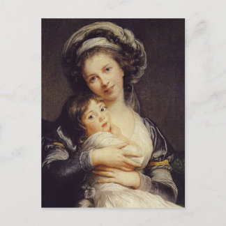 Self-portrait with Her Daughter Postcard