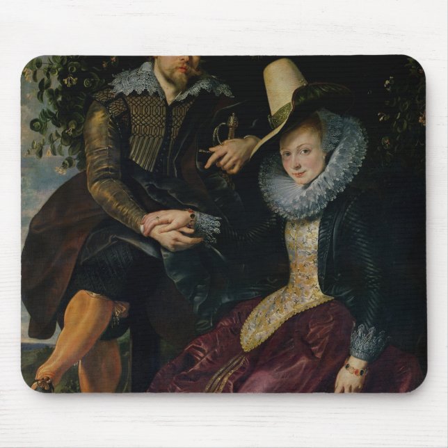 Self portrait with Isabella Brandt Mouse Mat (Front)