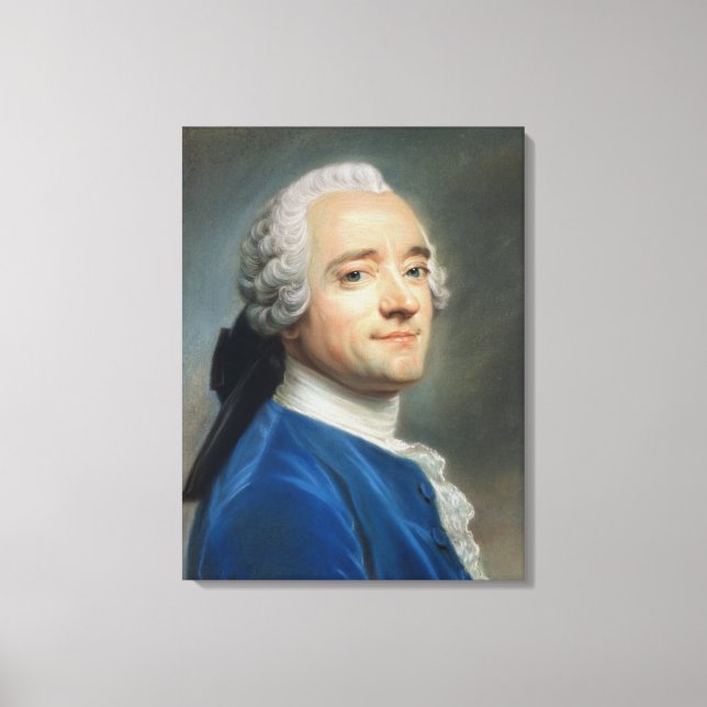 Self Portrait with lace jabot Canvas Print (Front)