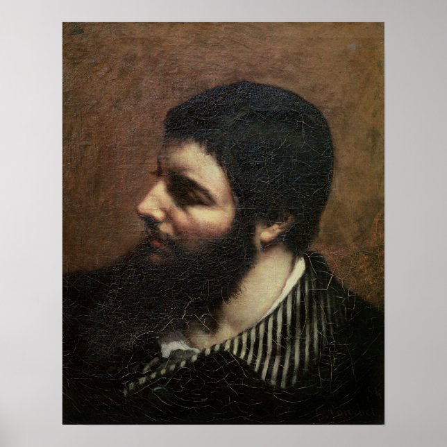 Self Portrait with Striped Collar Poster (Front)