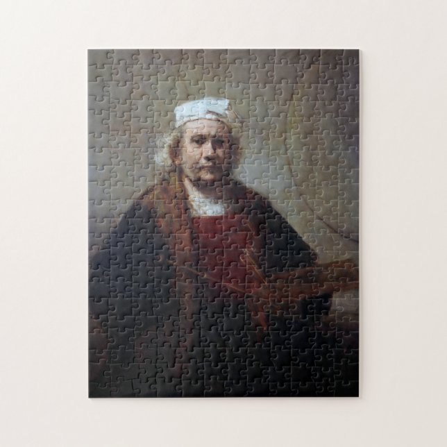 Self-Portrait with Two Circles, Rembrandt Jigsaw Puzzle (Vertical)
