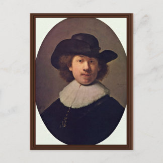 Self-Portrait With Wide Awake Has [1]. By Rembrand Postcard