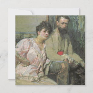 Self-Portrait With Wife (by Frantisek Kupka) Card