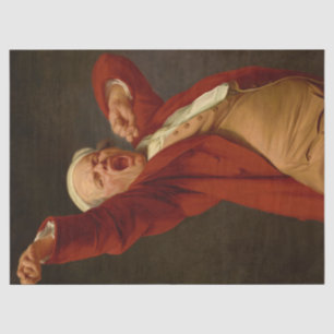 Self-Portrait, Yawning by Joseph Ducreux Tissue Paper