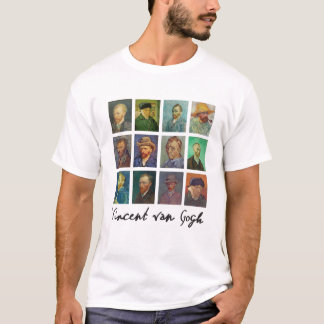 Self-portraits of Vincent Van Gogh Art Painter gif T-Shirt
