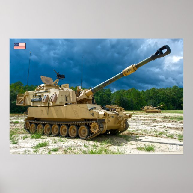 SELF-PROPELLED HOWITZER – M109 Paladin Poster (Front)