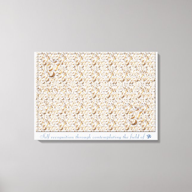 Self Recognition stereogram Canvas Print (Front)