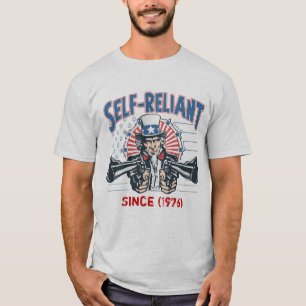 Self-Reliant Uncle Sam Gun Rights Shirt