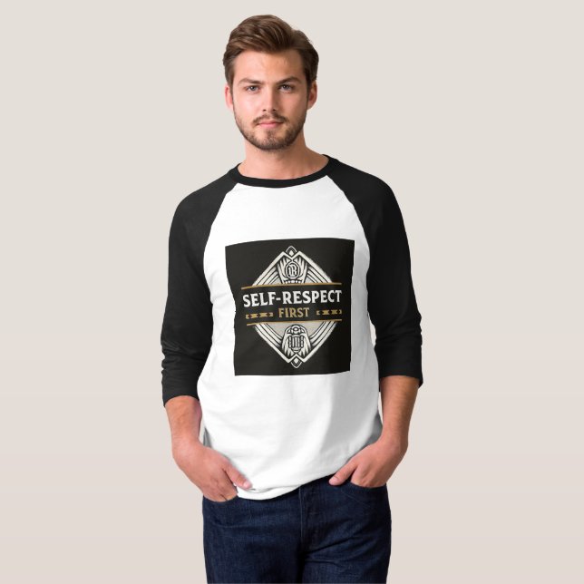 Self-Respect First | Premium Mindset T-Shirt | Lux (Front Full)