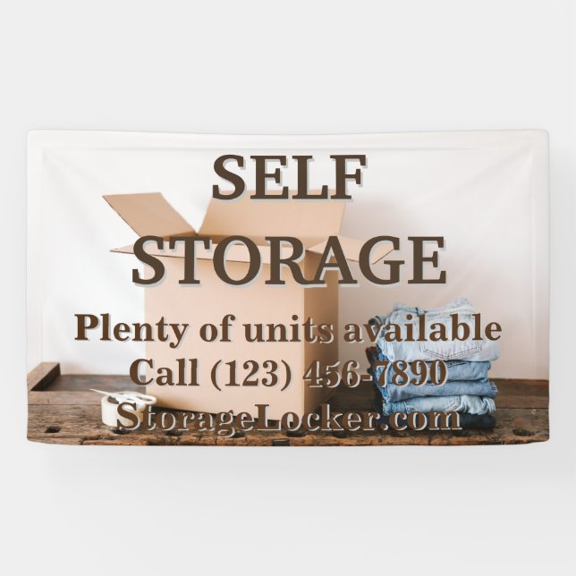 Self Storage Edit Text  Banner (Horizontal)